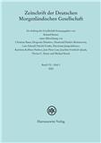 Zeitschrift der Deutschen Morgenländischen Gesellschaft