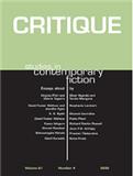 Critique: Studies in Contemporary Fiction