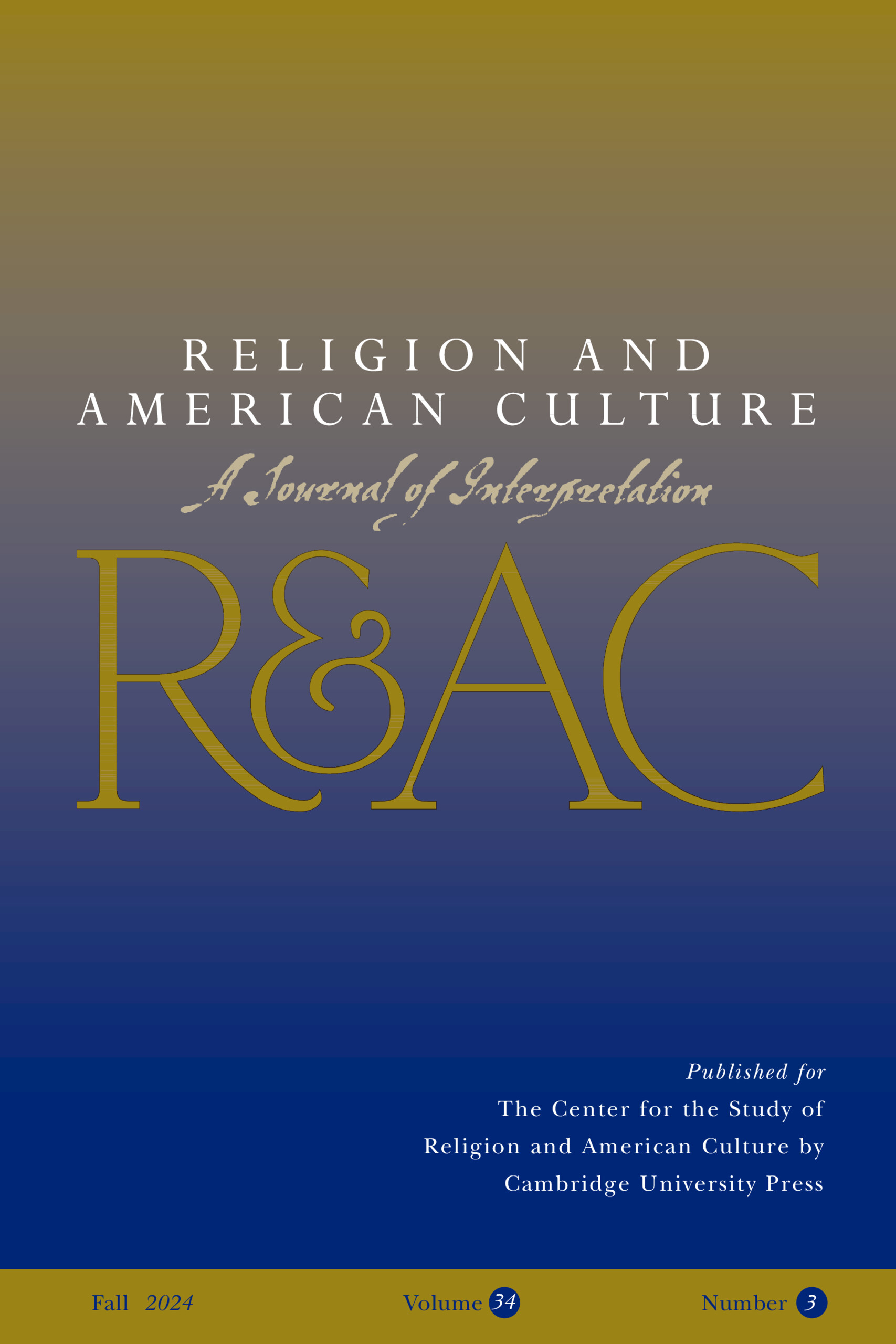 Religion And American Culture-A Journal Of Interpretation